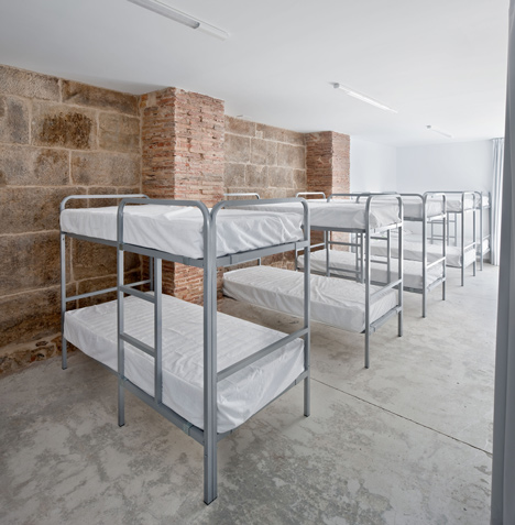 Pilgrim Hostel by Sergio Rojo provides rest stop on a medieval travellers route