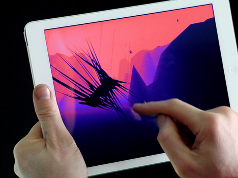 Augmented reality app by Universal Everything creates bespoke images for Radiohead music