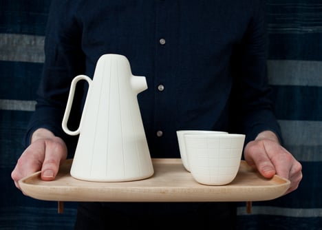 Luca Nichetto and Mjölk collaborate to make coffee set