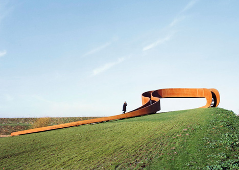 Hilltop staircase by NEXT Architects creates the illusion of an endless walkway