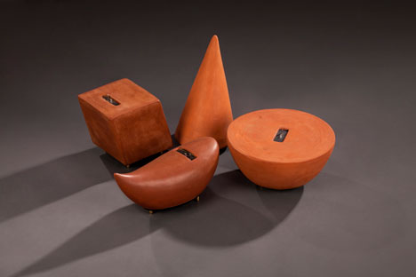 Terracotta speakers by Thukral&Tagra at BE OPEN Made In... India exhibition