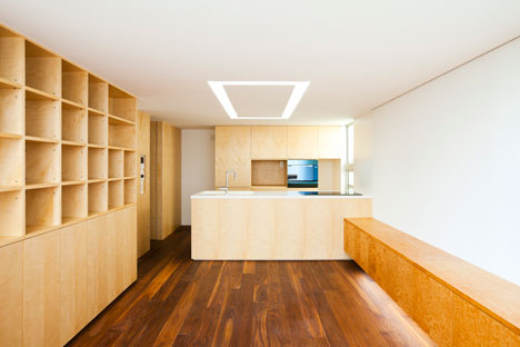 Tokyo house by Atelier Tekuto with skylight designed to "frame the sky"