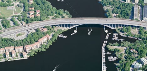 Under the Bridge in Stockholm by Visiondivision