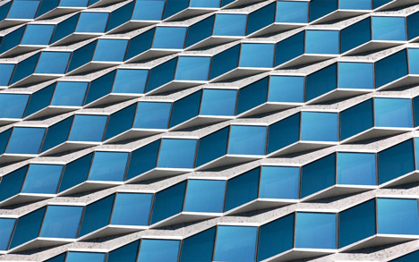 Alexander Jacques transforms architectural facades into abstract patterns
