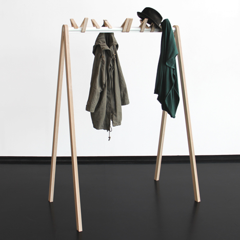 Birds in a Row coat rack by Christine Herold and Katharina Ganz