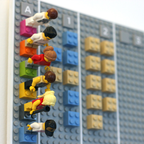 Lego Calendar designed by Adrian Westaway, Clara Gaggero, Duncan Fitzsimons, Simon Emberton. Photograph by Adrian Westaway