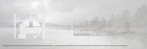Landscape intervention by Jonas Dahlberg to honour Norwegian terrorist attack victims