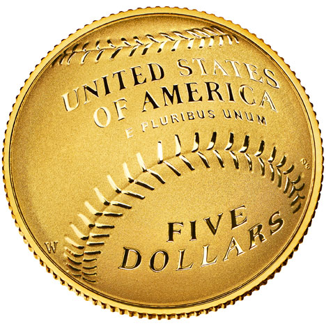 US Mint curved coins 2014 gold five dollars