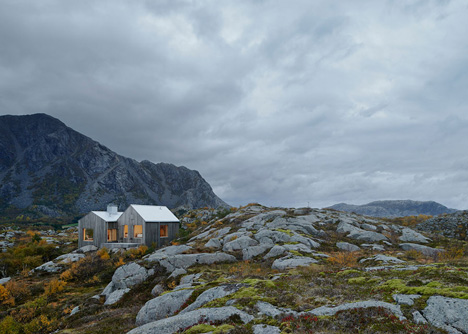 Vega Cottage by Kolman Boye Architects references weathered Norwegian boathouses
