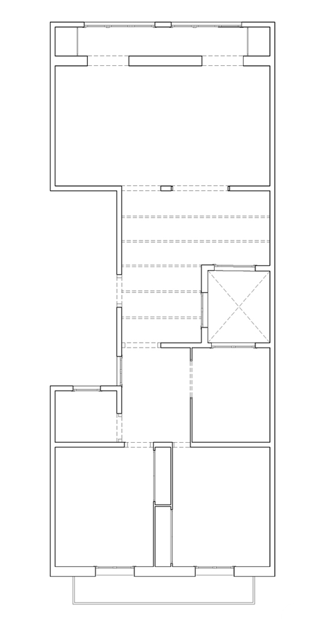 Renovated floor plan of Barcelona apartment renovation by Carles Enrich