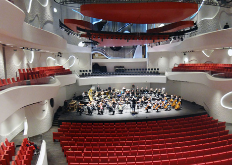 Coop Himmelb(l)au's House of Music concert hall in Aalborg, Denmark