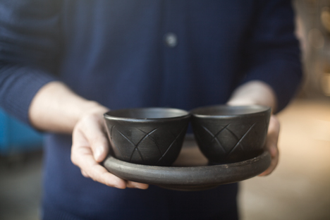 Luca Nichetto and Lera Moiseeva's ceramic tableware to launch at Spazio Rossana Orlandi