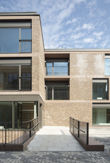 Areal Architecten's Mayerhof retirement home wraps around two courtyards