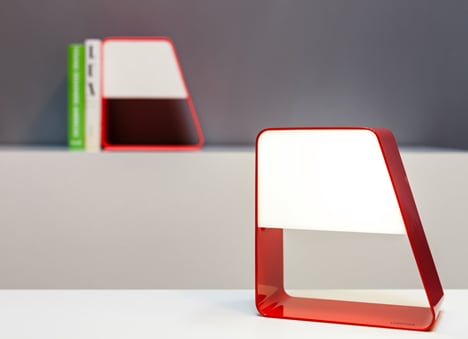 Zanocchi & Starke combine desktop bookcase and battery-powered lamp