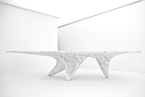 Luna table by Zaha Hadid for Citco. Photo by Jacopo Spilimbergo