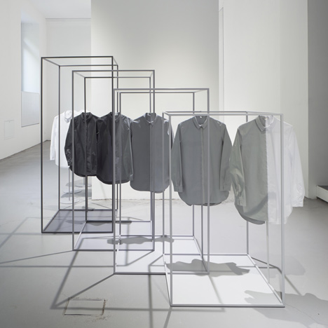 Nendo reframes the white shirt as centrepiece for COS installation in Milan