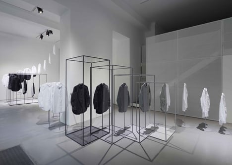 Nendo uses Cos shirt for installation centrepiece in Milan