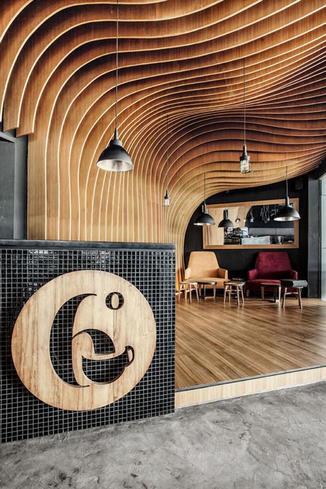 6 Degrees Cafe in Indonesia by OOZN Design