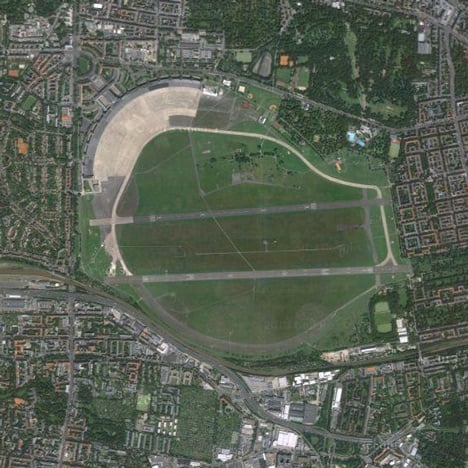Berlin Tempelhof airport aerial view