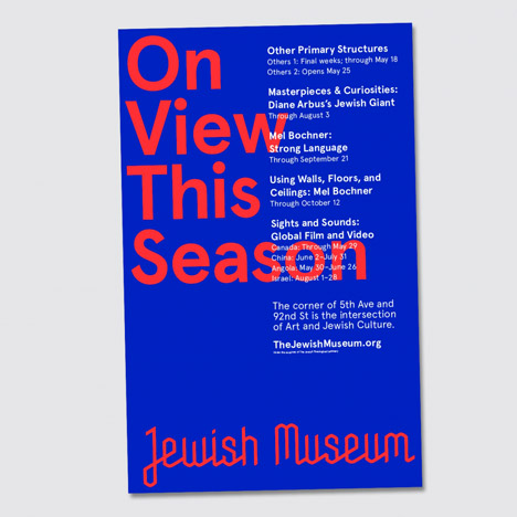 Jewish Museum identity by Sagmeister & Walsh