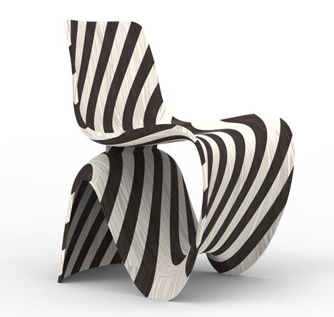 Joris Laarman Lab 3D printed diagonal chair