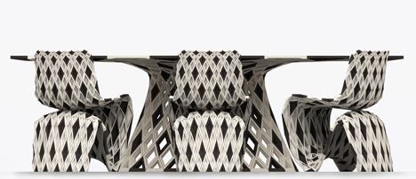 Joris Laarman Lab 3D printed diamond chair