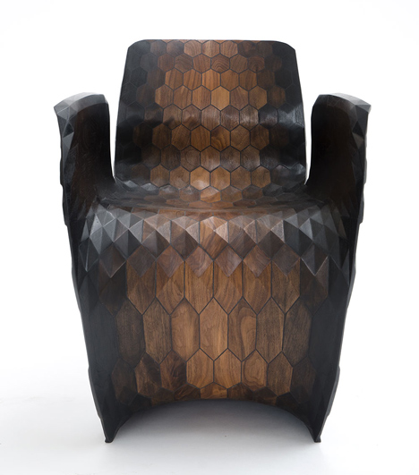 Joris Laarman Lab 3D printed hexagon chair
