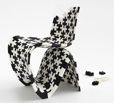 Joris Laarman Lab 3D printed puzzle chair