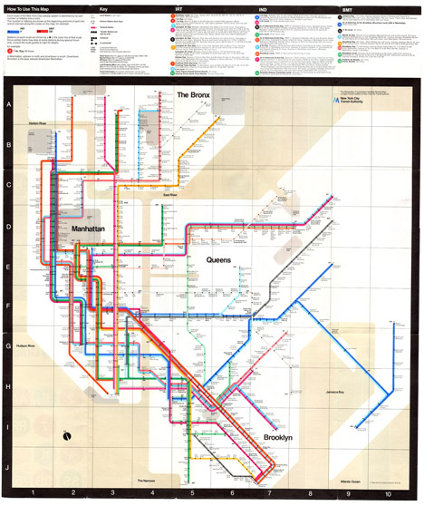 Massimo Vignelli Manhattan Subway
