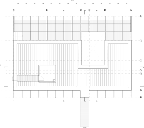 Roof plan of Tunquen House by Mas Fernandez Arquitectos