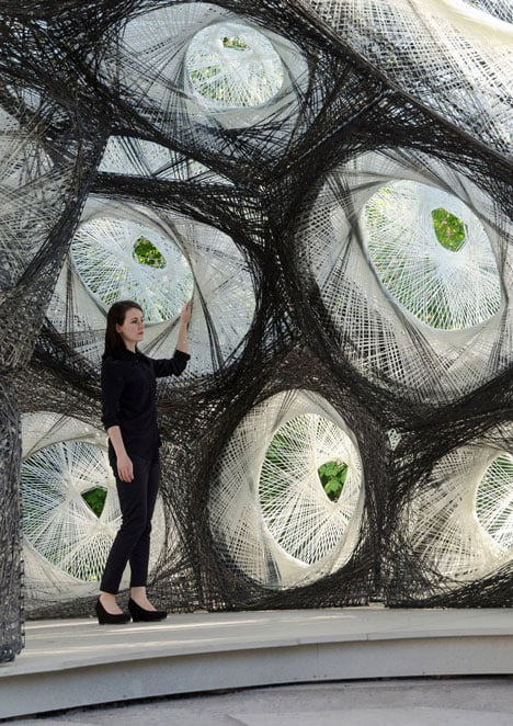 University of Stuttgart unveils carbon-fibre ICD ITKE Research Pavilion based on beetle shells