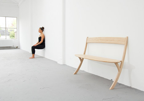 Leaning Bench by Izabela Boloz