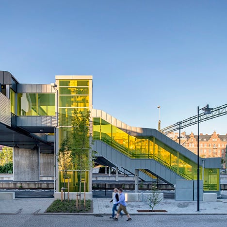 Skyttelbron, Shuttle Bridge in Lund, Sweden, by Sweco Architects