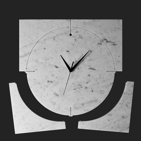 40x40 collection by Paolo Ulian and Moreno Ratti Quadrondo clock