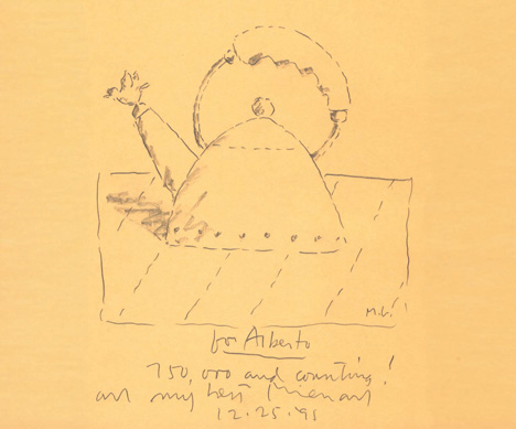 Sketch by Michael Graves for the 9093 kettle