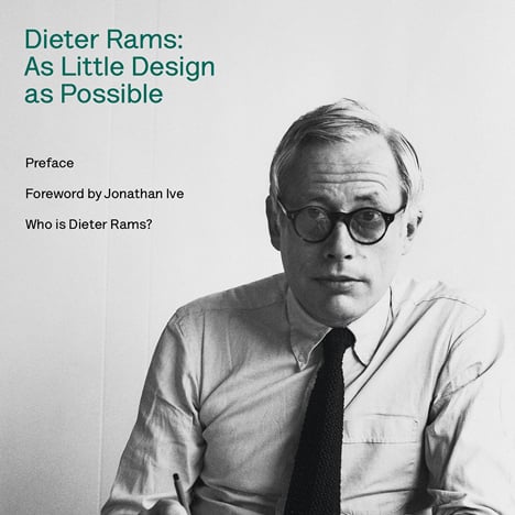 Dieter Rams: As Little Design as Possible book cover