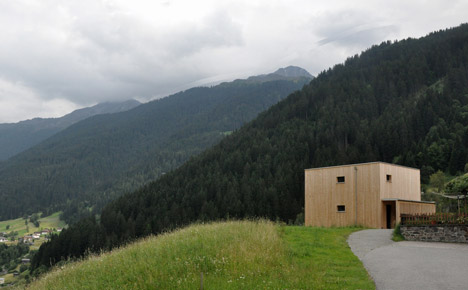 Timber-clad Haus M by Exit Architects is a skiing and hiking retreat in Austria
