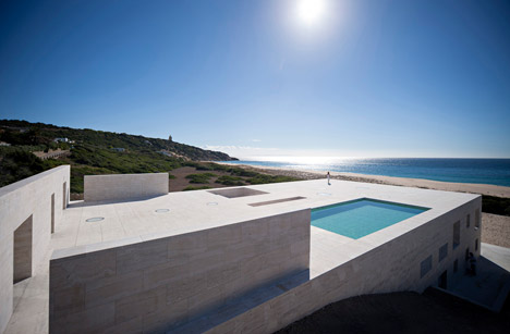 House of the Infinite by Alberto Campo Baeza designed as "a jetty facing out to sea"