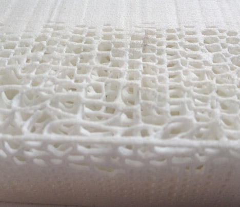 Biomimicry 3D-printed soft seat by Lilian Van Daal