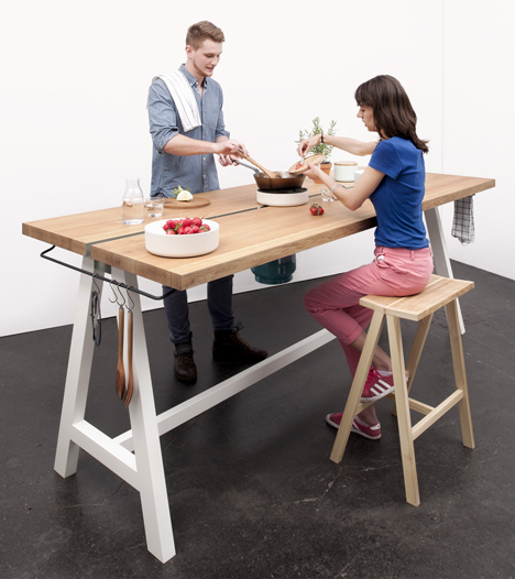 Cooking Table by Moritz Putzier