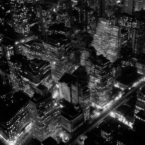 Berenice Abbott Night view New York City 1932