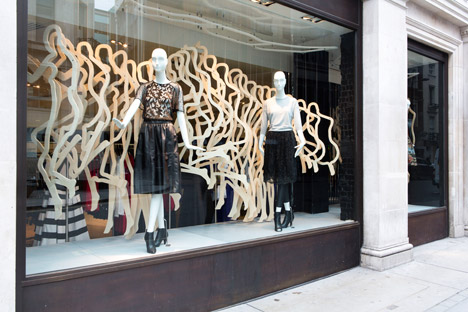 Karen Millen's installation for RIBA's Regent Street Windows Project 