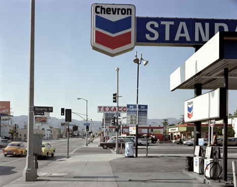 Beverly Boulevard and La Brea Avenue Los Angeles CA by Stephen Shore, 21 June 1974