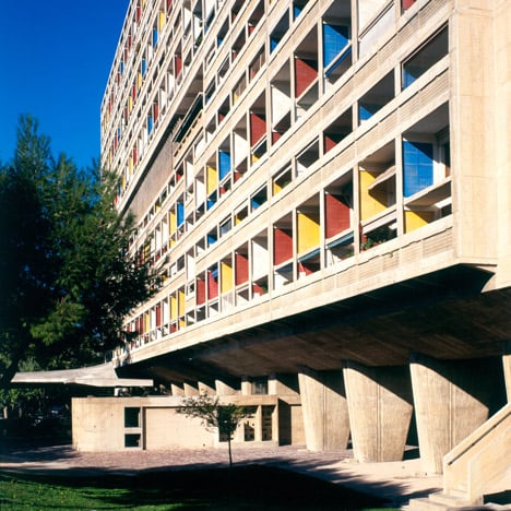 Brutalist buildings: Unité d'Habitation,<br /> Marseille by Le Corbusier