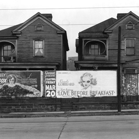 Walker Evans Frame Houses and a Billboard Atlanta Georgia 1936