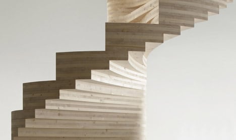 Wooden Spiral staircase by Risa Meyer