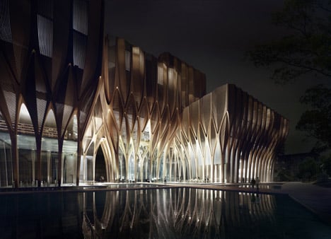 Sleuk Rith Institute designed by Zaha Hadid Archiects