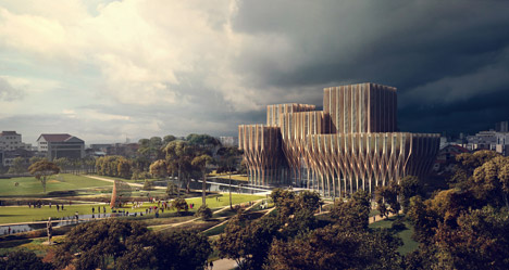 Sleuk Rith Institute designed by Zaha Hadid Archiects