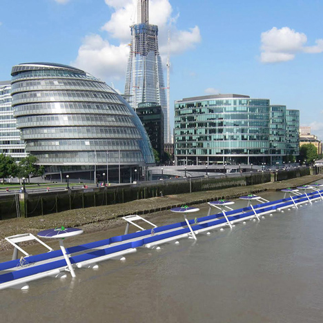 Floating cycle path proposed<br /> for London's River Thames