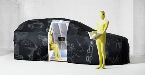 Van Eijk & Van der Lubbe's driverless fabric car concept for Volvo